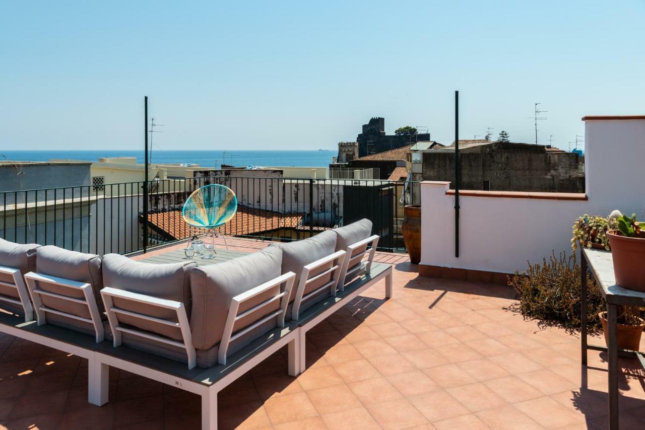 La Terrazza Dei Normanni Apartman Aci Castello Kültér fotó